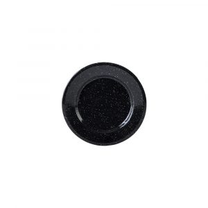 Plato Plano 16 cm Negro Clásica