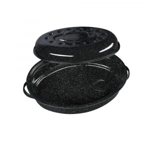 Asador Ovalado 26.7 cm Negro Roasting