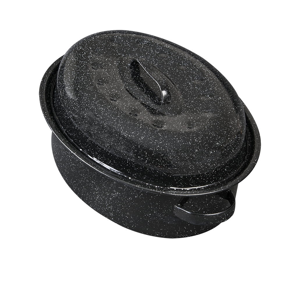 Asador Ovalado 31.7 cm Negro Roasting