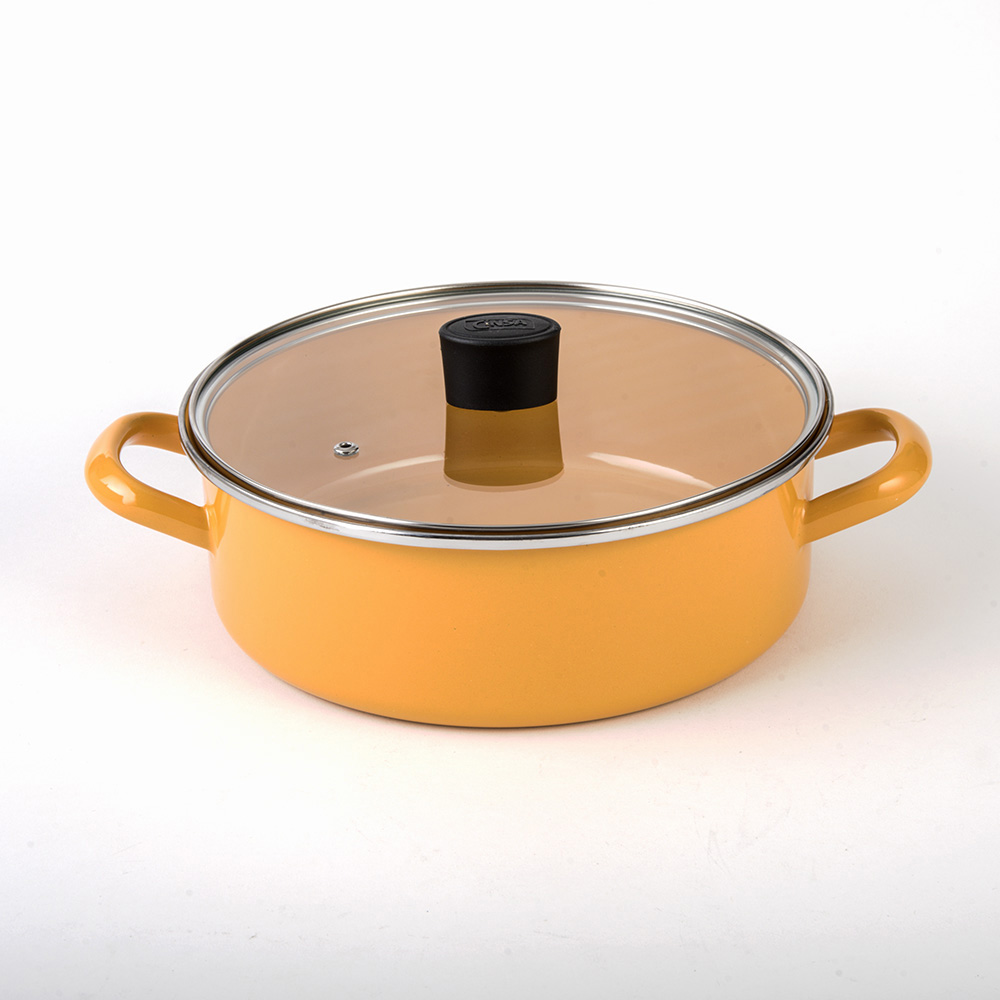 Arrocera de Acero Vitrificado 24 cm