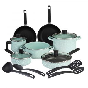 Batería de cocina. 15 piezas. Granito