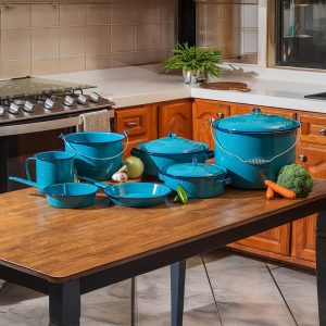 Batería de Cocina 10 pzs Azul Clásica Comitan