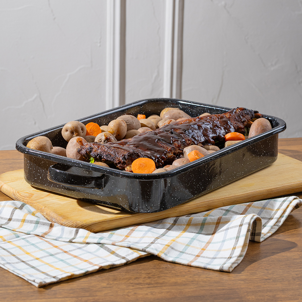 Asador Rectangular 53.62 x 36.19 x 22.5 cm Negro Clásica