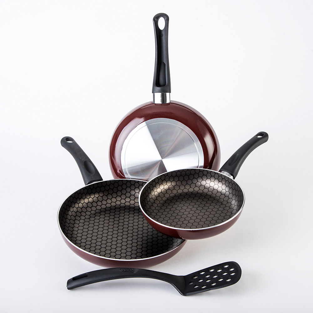 Juego de Sartenes 3 pzs Burgundy Buenos Aires