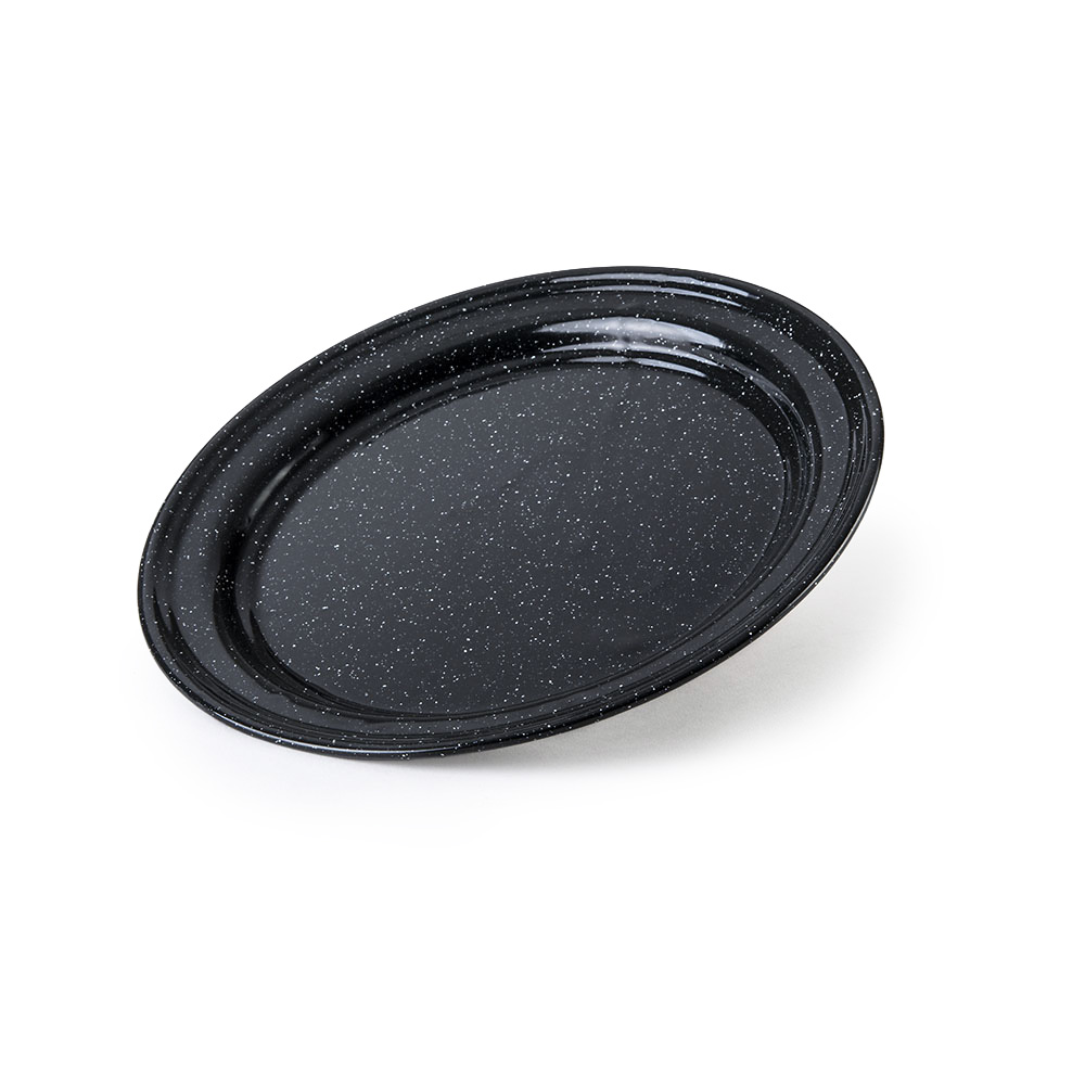 Plato Plano 26 cm Negro Clásica