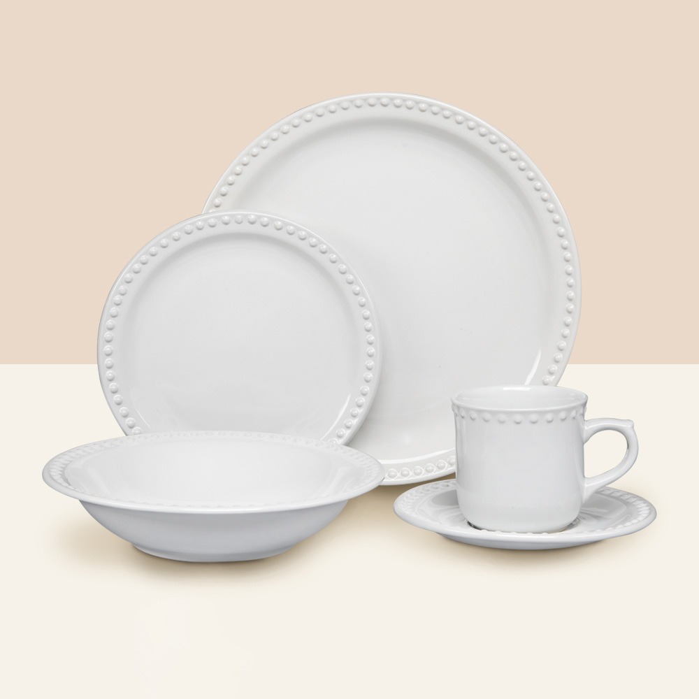 Vajilla para 6 personas. 30 piezas. Durezza