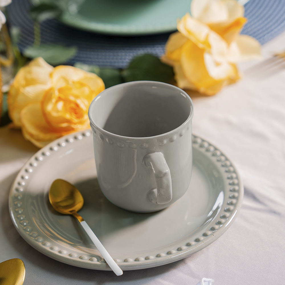 Taza para Café 290 ml Durezza Emboss Mauve