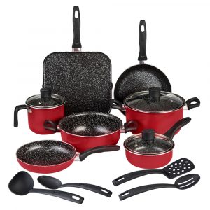 Batería de Cocina 14 pzs Rojo Experta