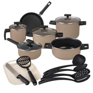 Batería de Cocina 17 pzs Moka Duramax