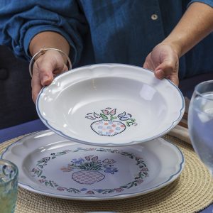 Plato Sopero 380 ml Clásica Tulipán Rosa