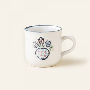 Taza para Café 290 ml Clásica Tulipán Rosa