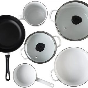 Batería De Cocina 8 pzs Blanco Novacero Terranova
