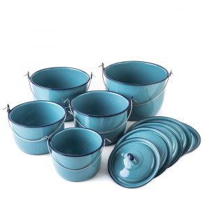 Juego de Ollas 10 pzs Turquesa Clásica Pacífico