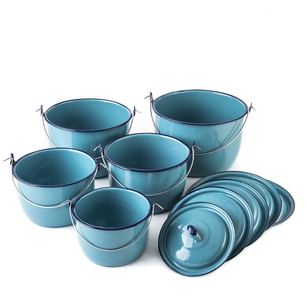 Juego de Ollas 10 pzs Turquesa Clásica Pacífico