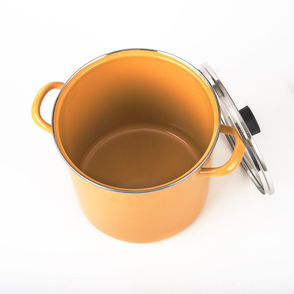 Olla para Sopa 22 cm Amarillo Praktica