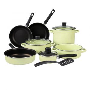 Batería de Cocina 11 pzs Verde Europea Pontevedra
